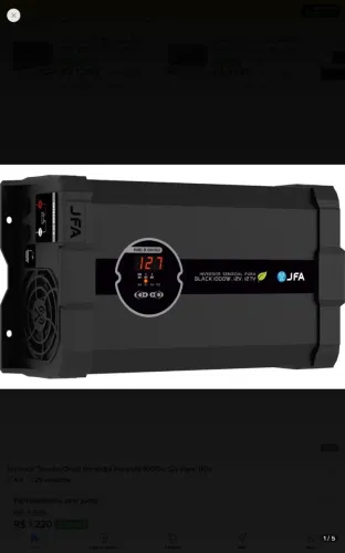 Inversor senoidal 1000 w 12v 127 v