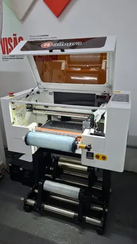 Máquina DTF UV Rocket Jet 29cm | 2 Cabeças XP600 | CMYK + Verniz