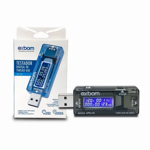 Medidor USB Digital Voltímetro Amperímetro Testador 4-20V 3,3A Consumo mAh<br>