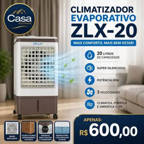 Climatizador evaporativo Zlx-20L