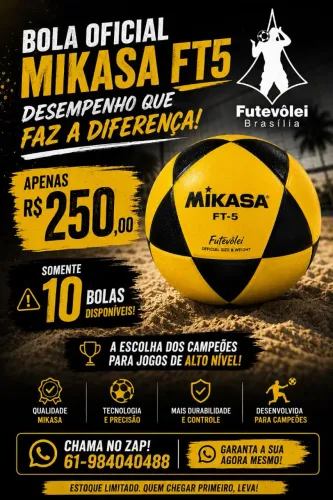 Mikasa ft5 bola de futevolei