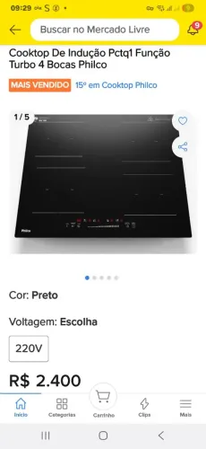 Vendo cook top novo