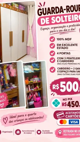 Guarda roupa solteiro