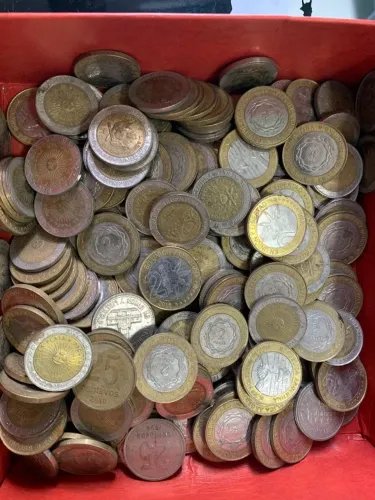 1kg de moedas argentinas para colecionar revender argentina