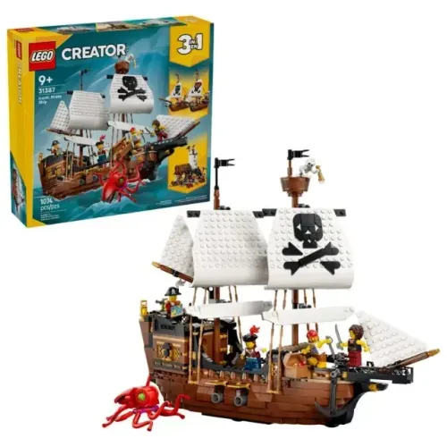 LEGO 31387 Creator 3 em 1 Navio Pirata Icônico