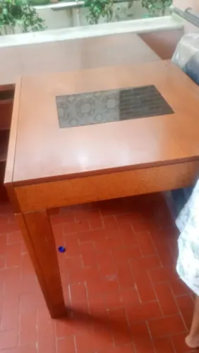 Conjunto mesa de jantar extensível + 4 cadeiras