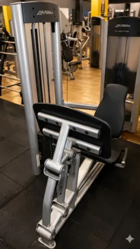 Leg Press Horizontal Life Fitness Design Elegante em Aço de Alta Qualidade.