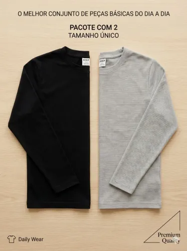 2 blusas bebê infantil unissex shein tamanho 18-24 meses