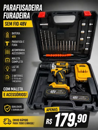 Parafusadeira, Furadeira e Martelete
