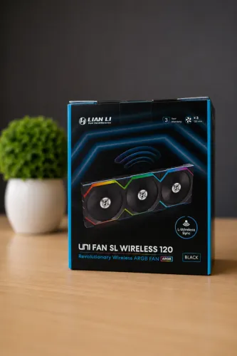 Kit 3 Ventoinhas Lian Li UNI FAN SL Wireless 120 ARGB - Preto | Novo e Lacrado