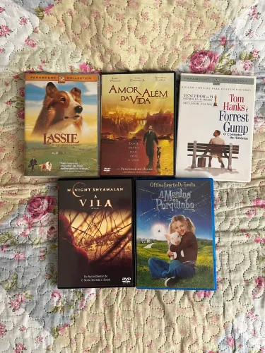 Lote de DVDs Originais - Clássicos e Filmes Raros (5 Unidades)