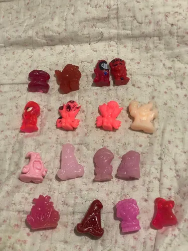 Geloucos e gelocosmicos rosas lote 