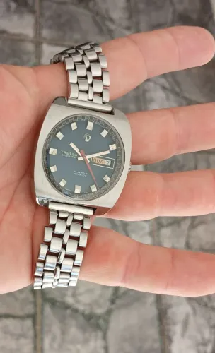 Relógio antigo espetacular suíço TRESSA SWISS MADE AUTOMÁTICO década de 1970