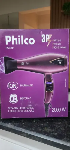 Secador Philco 2000W novinho com 1 ano de garantia de fábrica 