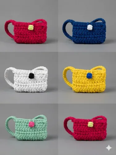 Bolsas de crochê