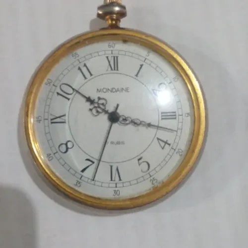 RELÓGIO DE BOLSO MONDAINE 17 RUBIS