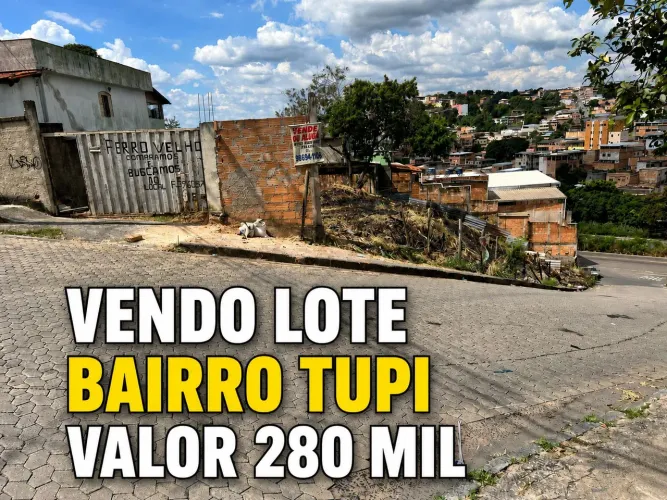 Vendo LOTE BAIRRO TUPI 