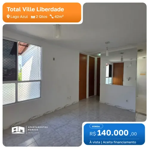 Total Ville Liberdade - 2 Quartos - Lago Azul