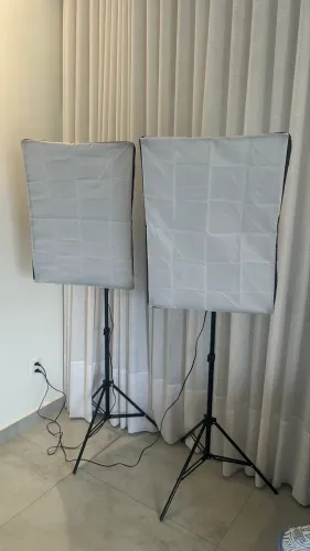 Kit 2 Softbox 50x70cm bocal de 4 lâmpadas