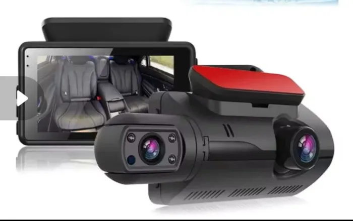 Câmera De Vídeo Veicular 2 Lentes Carro 1080p DVR Microfone