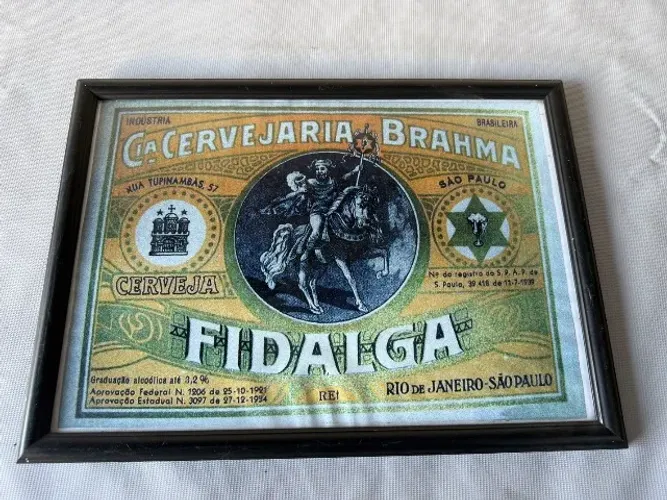Quadro moldura com arte retro FIDALGA tamanho 46 x 33