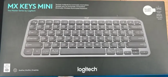 Teclado Sem Fio Mx Keys Mini Grafite Logitech Idioma Espanhol