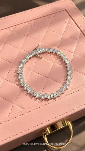 Pulseira Riviera 4MM Zirconia 21 cm