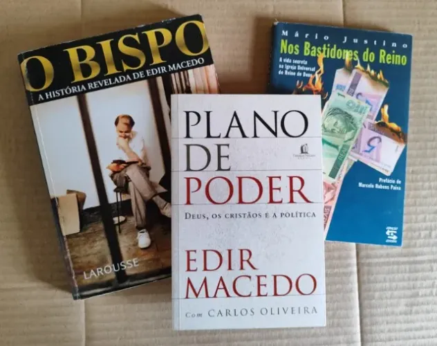 Livro Plano De Poder (Edir Macedo) + O Bispo + Nos Bastidores do Reino