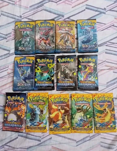 Lote Embalagens Boosters Pokémon
