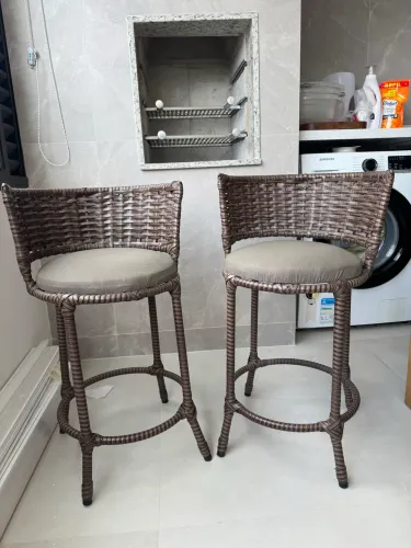 Conjunto 2 banquetas Área Externa