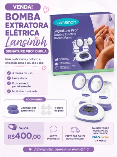 Bomba extratora de leite lansinoh