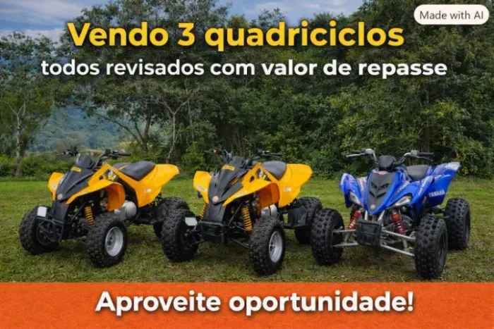 quadriciclo 250 cc automatico frente e re