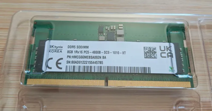 Memória Notebook Seminova SK Hynix DDR5 SODIMM 8GB 4800MHz