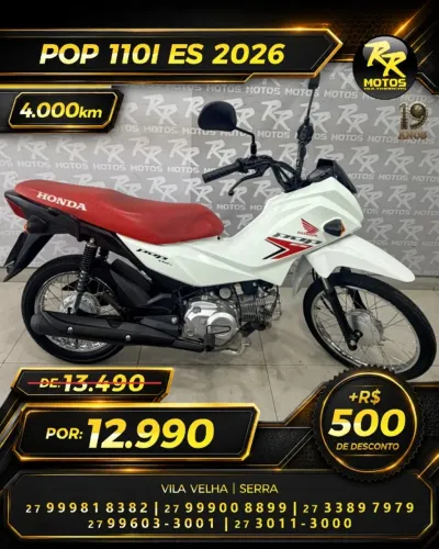 Moto Honda POP 110I ES 2026