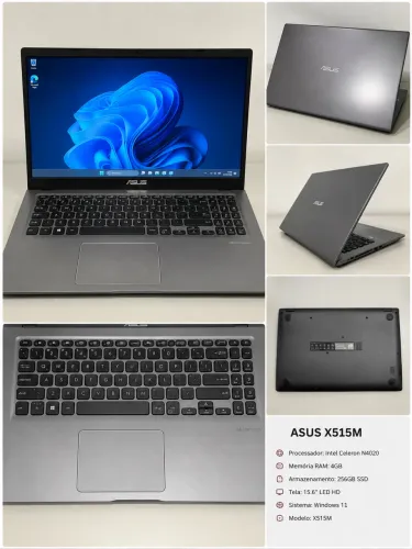 Notebook ASUS X515M 15,6? - Excelente estado 