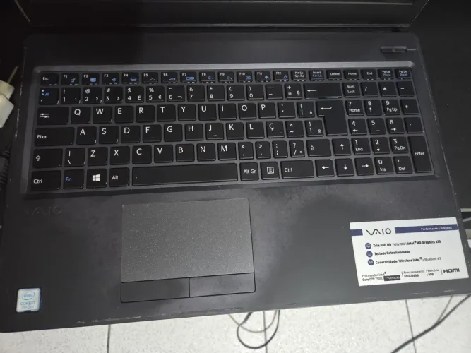Notebook Sony Vaio i7 16Gb 256Gb Nvme