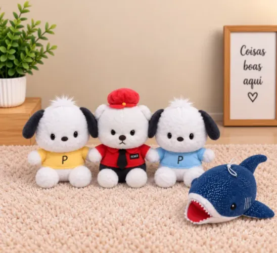 Pelúcia Fofa - 4 Modelos à Escolha