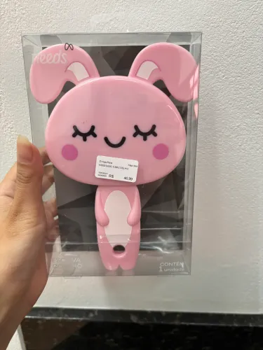 Escova Coelhinha Rosa Needs