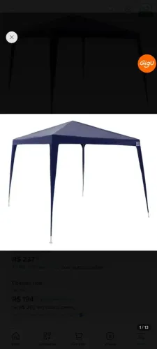 Tenda de nylon Gazebo
