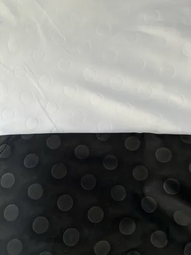 Kit com dois tecidos preto e branco