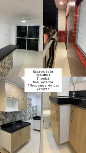 Quarto e sala no bairro, Segurança do Lar - Vitória