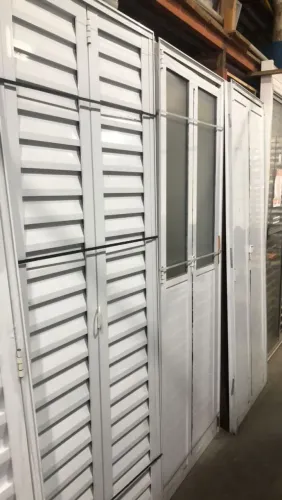 Porta Camarão alumínio branco palheta 2,10x60/70/80 - nova