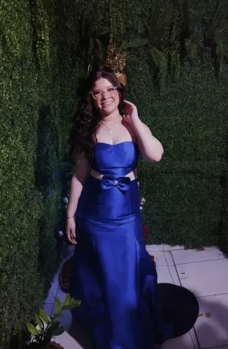 Vestido festa azul