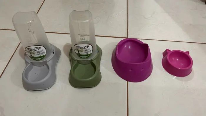 Kit porta ração de gato