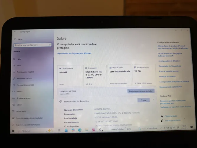 Notebook Dell I5