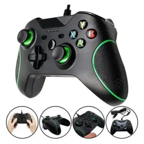 Controle Manete com Fio para Xbox One Compatível com PC Windows 8/10 Sem Caixa