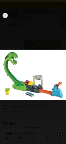 Pista Hot Wheels City Ataque De Cobra Serpente Tóxico