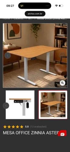 Mesa Escrivaninha Regulável Zinnia Astera 