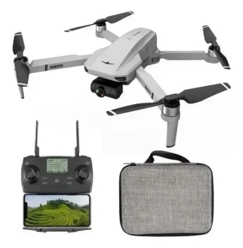 Drone Kf102 pró gimbal 5k com 2 baterias + pista. Excelente estado (usado pouco).