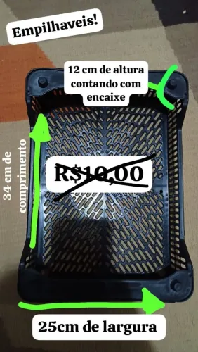caixas plástica empilháveis 